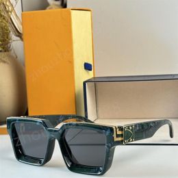 Lunettes de soleil de luxe MILLIONAIRE pour hommes et femmes carré plein cadre Vintage 1165 1 1 unisexe brillant or bonne vente plaqué qualité supérieure 271d