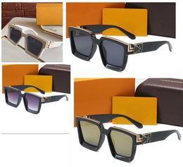 2023 Luxe MILLIONAIRE Zonnebril voor mannen full frame Vintage designer 1165 1.1 zonnebril heren Glanzend Gouden Logo Heet verkoop Vergulde Top 96006