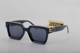 Luxe miljonair zonnebril full frame vintage zon 96006 gepolariseerde mannen voor glanzende goud verkopen warme vrouwen ontwerper Sunglasse 2022