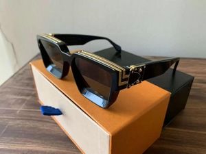 Luxe MILLIONAIRE Zonnebril Full Frame Vintage Zon 96006 Gepolariseerde Mannen Voor Glanzend Goud Verkoop Hot Vrouwen Designer Sunglasse w/Box