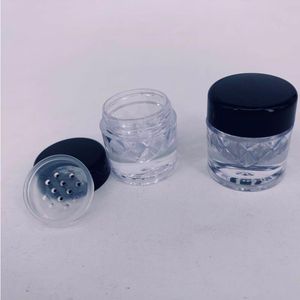 Luxe mini diamantvorm losse poederfles lege poederdoos - reiscosmetische glitter oogschaduw poederdoos potten flessen met zeef Xutl