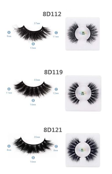 Luxe Mink faux cils épais naturels longs faits à la main faux cils bouclés doux extensions de cils vifs 16 modèles disponibles drop shipping