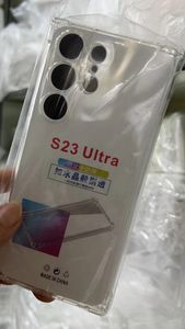 Fundas a prueba de golpes de TPU suave de 1,5 mm para Samsung S24 Ultra S23 FE S23 Plus Galaxy A05S A05 A15 M34 A25 M54 A14 5G Anti caída Airbag Cuatro esquinas Gota Cubierta transparente transparente para teléfono