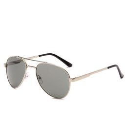 Gafas de sol de lujo con espejo para mujer, gafas Retro para hombre, gafas de sol de piloto de Metal, protección Uv400