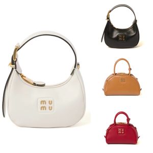 Luxe Miui Echt Leer Hobo Onderarm Pochette Shell Tas Top Handvat Dames Man Schouder Designer Tote Bag Mode Cleo Crossbody clutch Zadeltassen Portemonnee Handtas