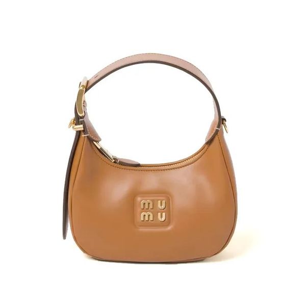 Luxe Miui Véritable Cuir Hobo Underarm Pochette Shell Sac Top Poignée Femmes Homme Épaule Designer Sac Fourre-Tout Mode Cleo Bandoulière Clu Baqg