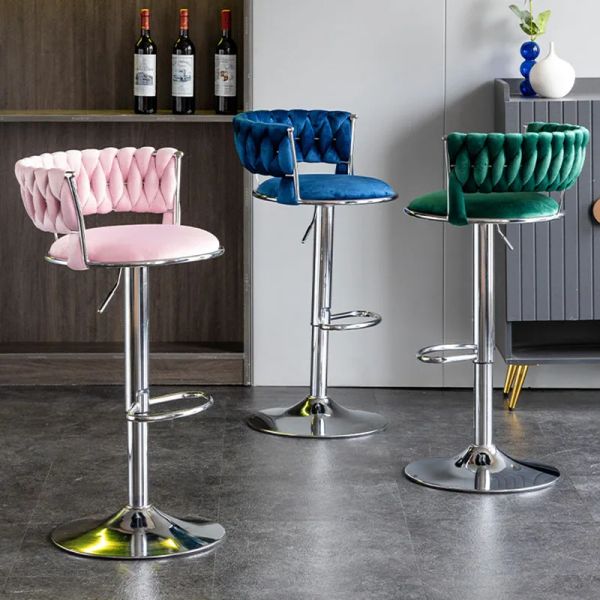 Chaises de bar modernes de luxe Salle à manger nordique Beau tabouret de bar à hauteur réglable de haute qualité Confort Cadeira meubles