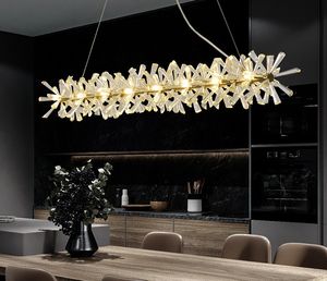 Luxe Moderne Kroonluchter Verlichting voor Eetkamer Nieuwe Collectie LED Crystal Lamp Keukeneiland Decor Lustres de Cristal