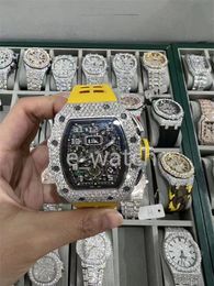 luxe moissanite diamanten horloge iced out horloge designer herenhorloge voor heren horloges hoge kwaliteit montre automatisch uurwerk horloges Orologio. Montre de luxe l47