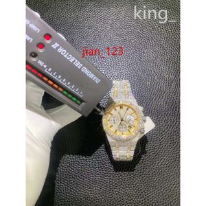 Montre de luxe en diamant moissanite glacée pour hommes, montre de créateur pour hommes, montre de haute qualité, mouvement automatique, montres Orologio. Montre de luxe i10