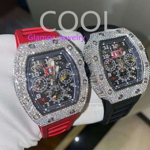 luxury moissanite diamond watch iced out watch designer mens watch for men watches high quality montre automatic movement watches Orologio. Montre de luxe i21