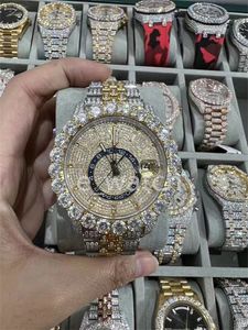 luxe moissanite diamanten horloge iced out horloge designer herenhorloge voor heren horloges hoge kwaliteit montre automatisch uurwerk horloges Orologio. Montre de luxe l94