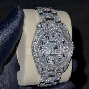 Luxe Moissanite Diamond Watch Iced Watch -horloge Designer Mens Watch voor mannen kijkt van hoogwaardige Montre Automatic Movement Watches Orologio.Montre de Luxe L17