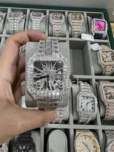 luxe moissanite diamanten horloge iced out horloge designer herenhorloge voor heren horloges hoge kwaliteit montre automatisch uurwerk horloges Orologio. Montre de luxe l92