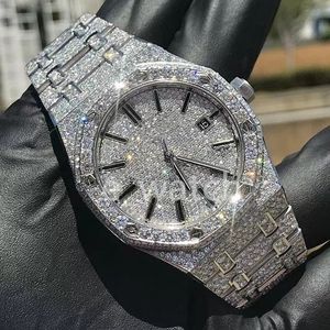 luxe moissanite diamanten horloge iced out horloge designer herenhorloge voor heren horloges hoge kwaliteit montre automatisch uurwerk horloges Orologio. Montre de luxe l22