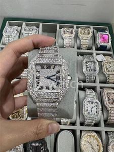 luxe moissanite diamanten horloge iced out horloge designer herenhorloge voor heren horloges hoge kwaliteit montre automatisch uurwerk horloges Orologio. Montre de luxe l85