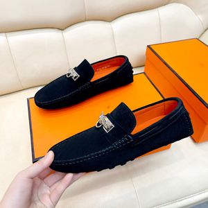 Mokasin de lujo que conduce los zapatos Oxford A2, zapatos casuales de diseñador de cuero clásico para hombres, zapatos de vestir para hombres transpirables, zapatos planos para hombres de alta calidad.