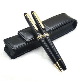 Luxury Monte MSK-163 Rollerball de resina Negra Pen Bole Pen Pen Pen de escuelas de alta calidad escribiendo bolígrafos con número de serie IWL666858