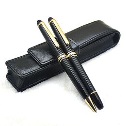 Luxury Monte MSK-163 Rollerball Black Rollerball Pen Point Point de haute qualité Bureau de l'école de haute qualité Écriture Pens de fontaine avec numéro de série IWL666858