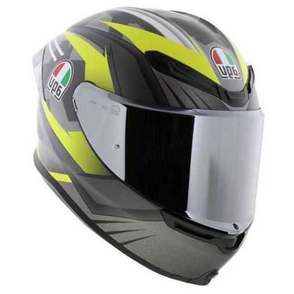 Cascos de motocicleta de lujo AGV Cascos descubiertos para hombres y mujeres K6 Excite Matt Camo Yellow Full Face todo nuevo E2206 WN 771O 6K78