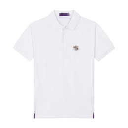 Polos de luxe pour hommes de marque en mouvement T-shirt d'affaires Couple d'été multicolore marque poney broderie revers décontracté pur coton à manches courtes taille asiatique