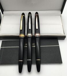 Luxe Msk149 Cassic Noir Résine Stylo plume Stylos à bille papeterie fournitures scolaires de bureau avec numéro de série de haute qualité284374205