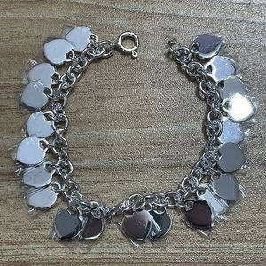 Bracelet de luxe à cœurs multiples pour femmes, cadeaux en acier inoxydable pour petite amie, chaîne à brins à la main, bijoux de Couple, vente en gros