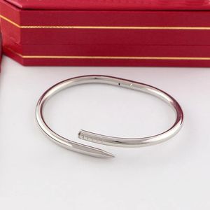Luxe nagelarmbandontwerper Bracelet Fashion Cuff armband voor mannen dames koppelen bangle goud armband designer sieraden valentijnsdag cadeau