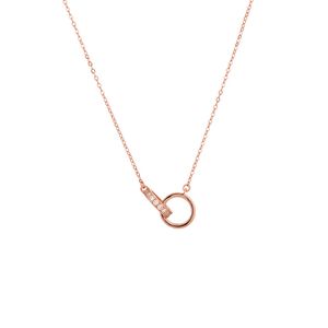 Modeontwerper kettingen ketting sieraden ontwerper luxe ketting sieraden vergulde rosé goud zilveren bruiloft kraagfeest charmes hanger