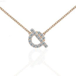 Collar de lujo con diamantes de moissanita, collar de joyería de oro de 14k con grabado personalizado, abalorio de diamante de moissanita de Color Real Vvs Def