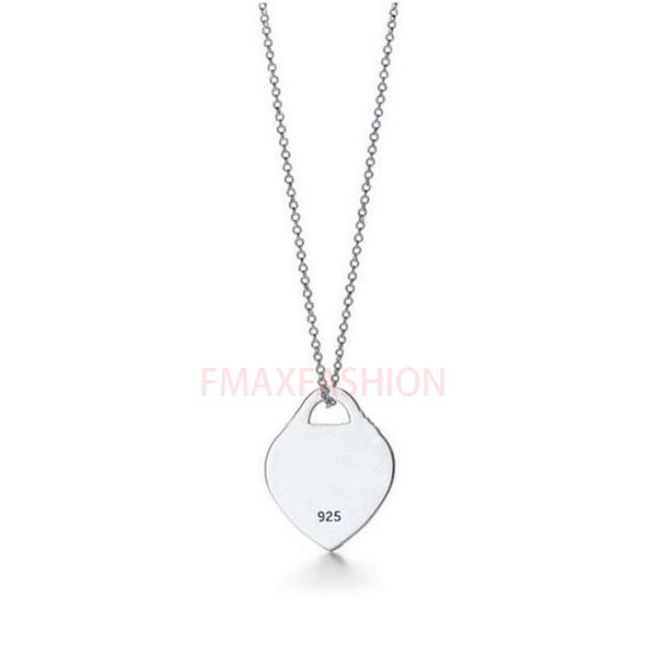 Collier de luxe pendentif collier de créateur bijoux de mode personnalisé homme plaqué or rose chaîne en argent pour hommes femme tendance tiktok colliers populaires bijoux