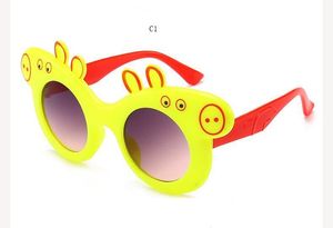 Luxus – Neue Kinder-Sonnenbrille für den Herbst 2018, modische Piggy-Baby-Sonnenbrille, Glamour-Baby-exklusive Cartoon-Sonnenbrille