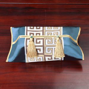 Luxe nieuwe Chinese stijl zijde brokaat tissue box covers servet pomp papier tassen pocket opbergcase woonkamer slaapkamer tafel decoratie