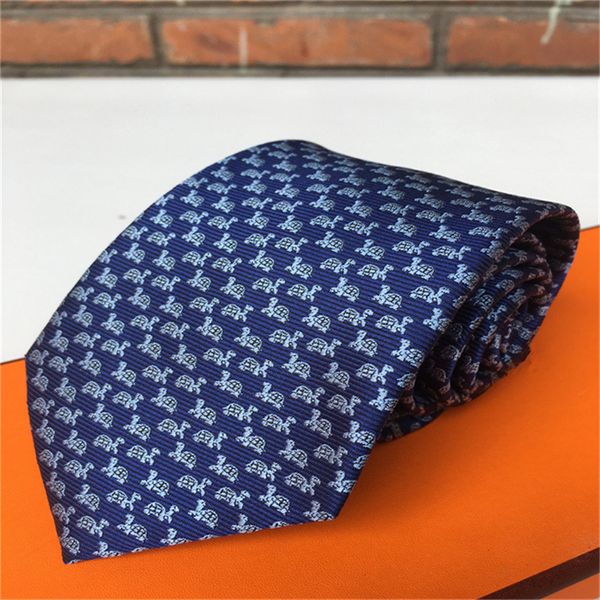 Luxe Nouveau Designer Cravate 100% Soie Cravate noir bleu Jacquard Tissé À La Main pour Hommes De Mariage Cravate Décontractée et D'affaires De Mode Hawaii Cravates v888