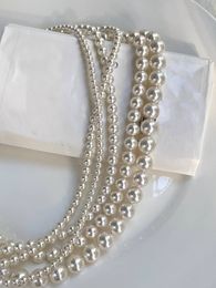 Luxe Nieuwe Mode Parelketting Designer Sieraden Bruiloft Diamant 18K Platina Hanger Womens Brief Hanger Charm Ketting Party Gift Accessoires
