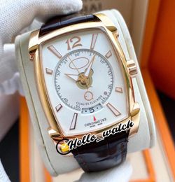 Luxury New Kalpa Grande Qf Big Fecha PF01023901 Rose de oro Rose Dial blanco HK Automatic Mens Watch Store de cuero Ediciones limitadas H1582531