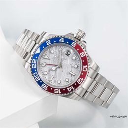 Luxe nieuw heren automatisch vintage horloge Mechanisch keramisch horloge 41 mm Volledig roestvrij staal Lichtgevend Montre De Luxe