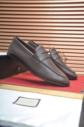 Luxe nouveaux hommes mocassins robe de conduite designer italien formel bureau en cuir véritable pour hommes chaussures taille 38-44