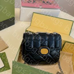 Luxe Nouveau modèle de diamant de mode simple forme mini sac à bandoulière horizontal noir classique en cuir souple bouton sangle sacs à main bandoulière sac de créateur femme sac à main