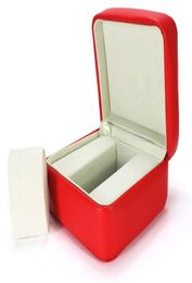 Luxe nouveau carré rouge pour Omega Box montre livret carte et papiers en anglais montres boîte originale intérieure extérieure hommes montre-bracelet 275s251l7495258