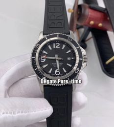 Luxe Nieuwe Super Oceaan A17366021B1S1 Black Dial Automatic Mens Horloge 316L Steel Case Rubberen band Hoge Kwaliteit Heren Horloges Pure_Time