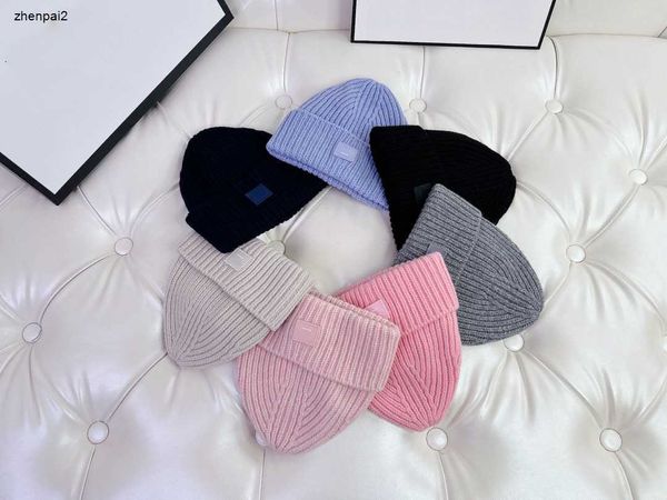 Sombreros de ganchillo para recién nacidos de lujo, siete colores, sombrero de diseñador opcional para niños, etiquetas completas, gorros de invierno para bebés, Nov10