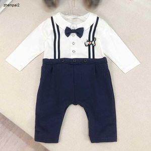 Luxe pasgeboren jumpsuits peuter bodysuit maat 59-90 cm knappe schouderbandbroeken ontwerp baby kruipende pak 24april