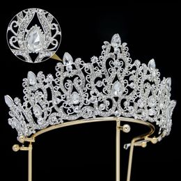 Luxe nouvelle conception femmes couronne avec cristaux CZ mariée diadème fiançailles doux 15 couronnes de fête pour femme diadèmes fabriqués à la main SPBH2303