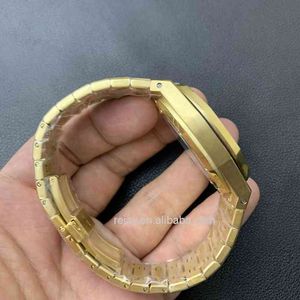 Luxury Oak Watch pour l'homme Mouvement mécanique automatique Homme en or complet étanche 15400st en acier inoxydable ER8R