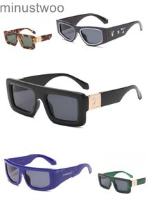 luxe OFF-zonnebril Mode Casual zonnebril Offs Witte bril ontwerper voor mannen en vrouwen stijl UV-beschermend klassiek dik plaat vierkant frame eyewe 0TU7