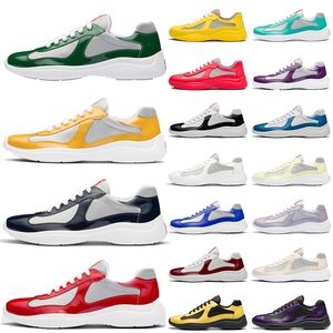 Luxe OG Americas Cup Designer Cuir Verni Amérique Plate-forme Originale Mocassins Semelle En Caoutchouc Chaussures Casual Bas Top Marque Baskets Hommes Femmes Baskets De Mode Taille 38-46