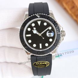 Montres de luxe en ligne Réplique de montre-bracelet AAAAA Clean Factory Watch Meilleure qualité Collection pour le marché de gros Yacht 42 mm Cadran noir Or Oysterflex 2836