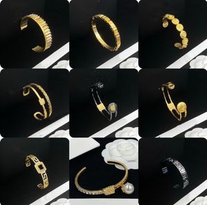 Bracelets ouverts de luxe motif grec ancien bracelet manchette Banshee Medusa tête portrait plaqué or 18 carats bijoux de créateurs pour femmes cadeaux de fête MB1 --11