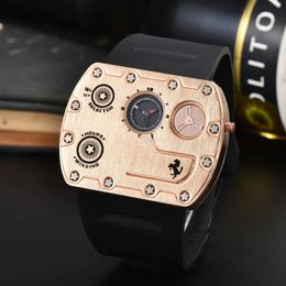 50 mm luxe origineel merk stijlvolle horloges voor Men Square Classic Quartz Mov Automatic Date Chronograph 3A Clocks Special Edition